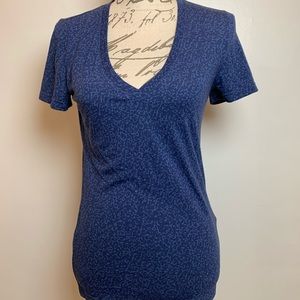 Adidas Blue Leopard Print Yola Active T-shirt XS